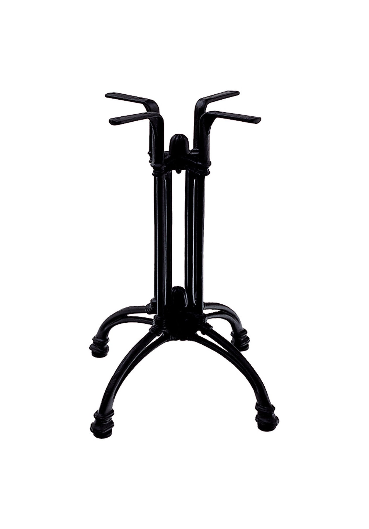 BOLOGNA 4 Tischgestell schwarz Bistro Gastro Tisch Beine Untergestell Gestell