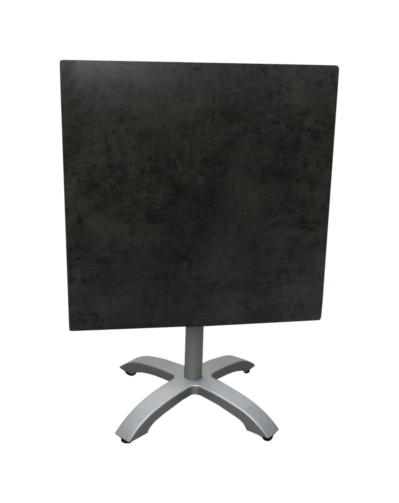 EASY 4 Tischgestell (Rohr/ Rund) silber Bistro Gastro Tisch Untergestell Gestell