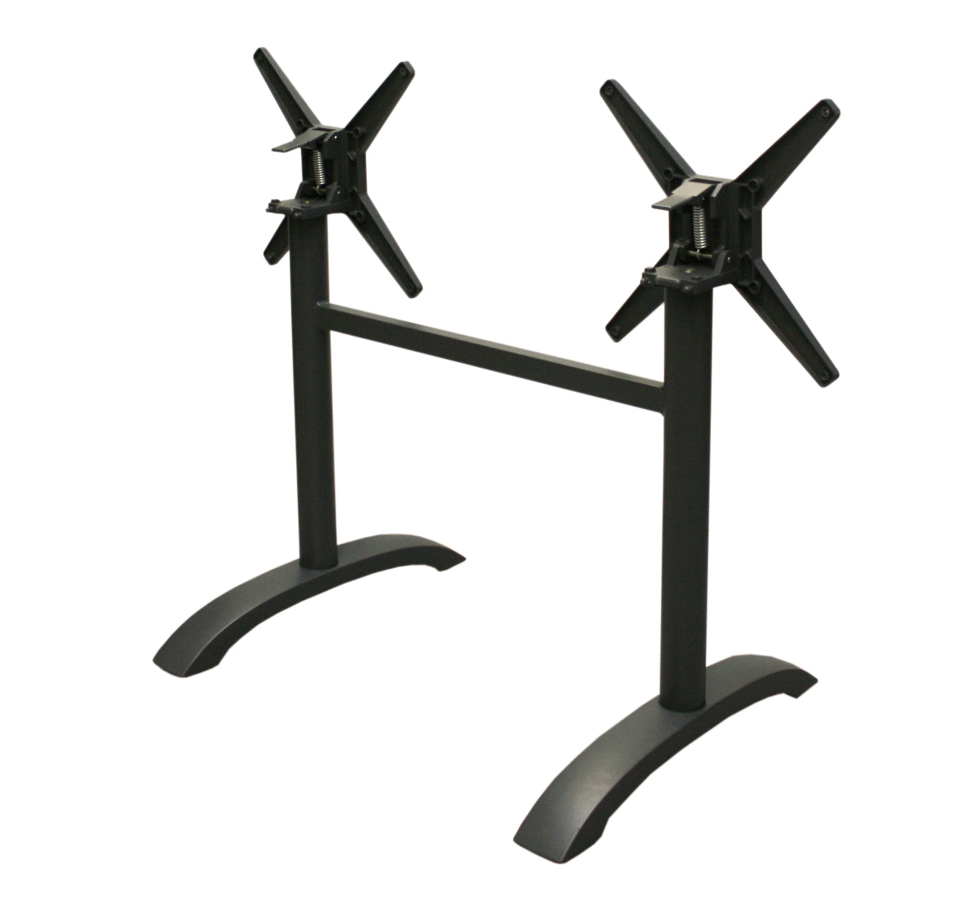 EASY 2+2 Tischgestell (Rohr/ Rund) anthrazit Bistro Gastro Tisch Beine Gestell