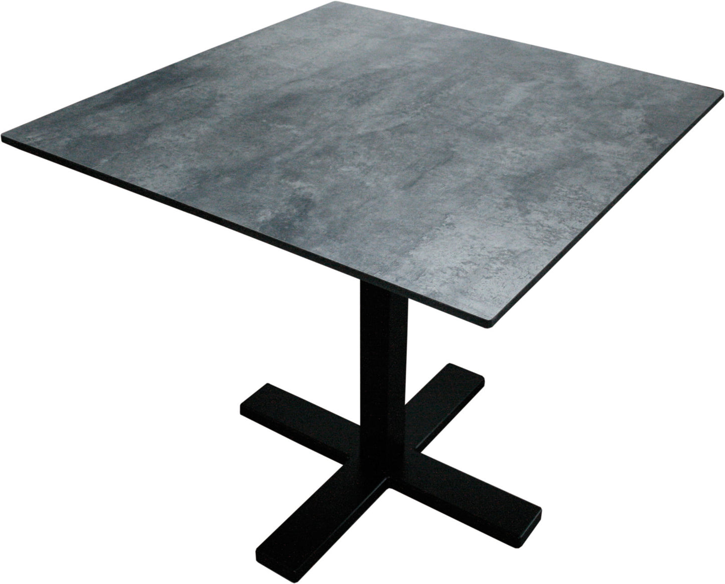 EASY 4 Tischgestell (4-Kant eckig) schwarz Bistro Gastro Tisch Beine Gestell