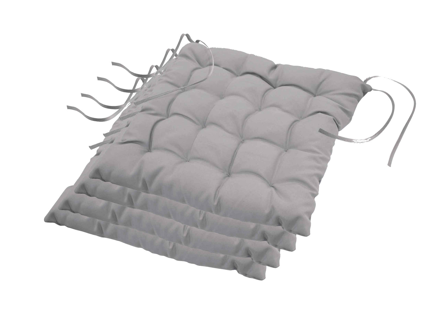 Stuhlkissen 4er Set Sitzkissen 40x40 Sitzpolster Garten Kissen Polster Auflage
