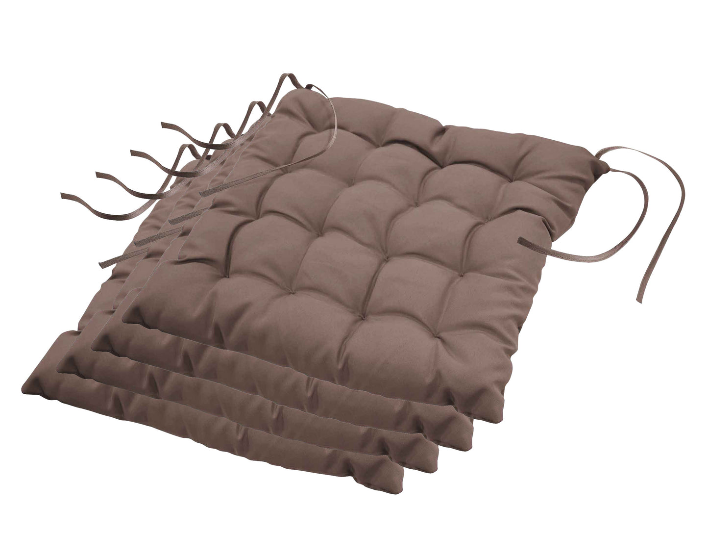 Stuhlkissen 4er Set Sitzkissen 40x40 Sitzpolster Garten Kissen Polster Auflage