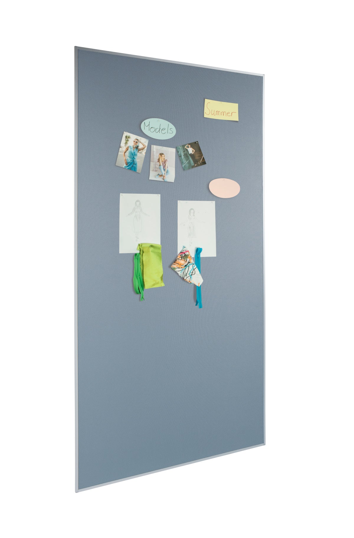 Sigel MU010 Agiles Pinnboard meet up grau 90x180cm Pinnwand Moderationstafel