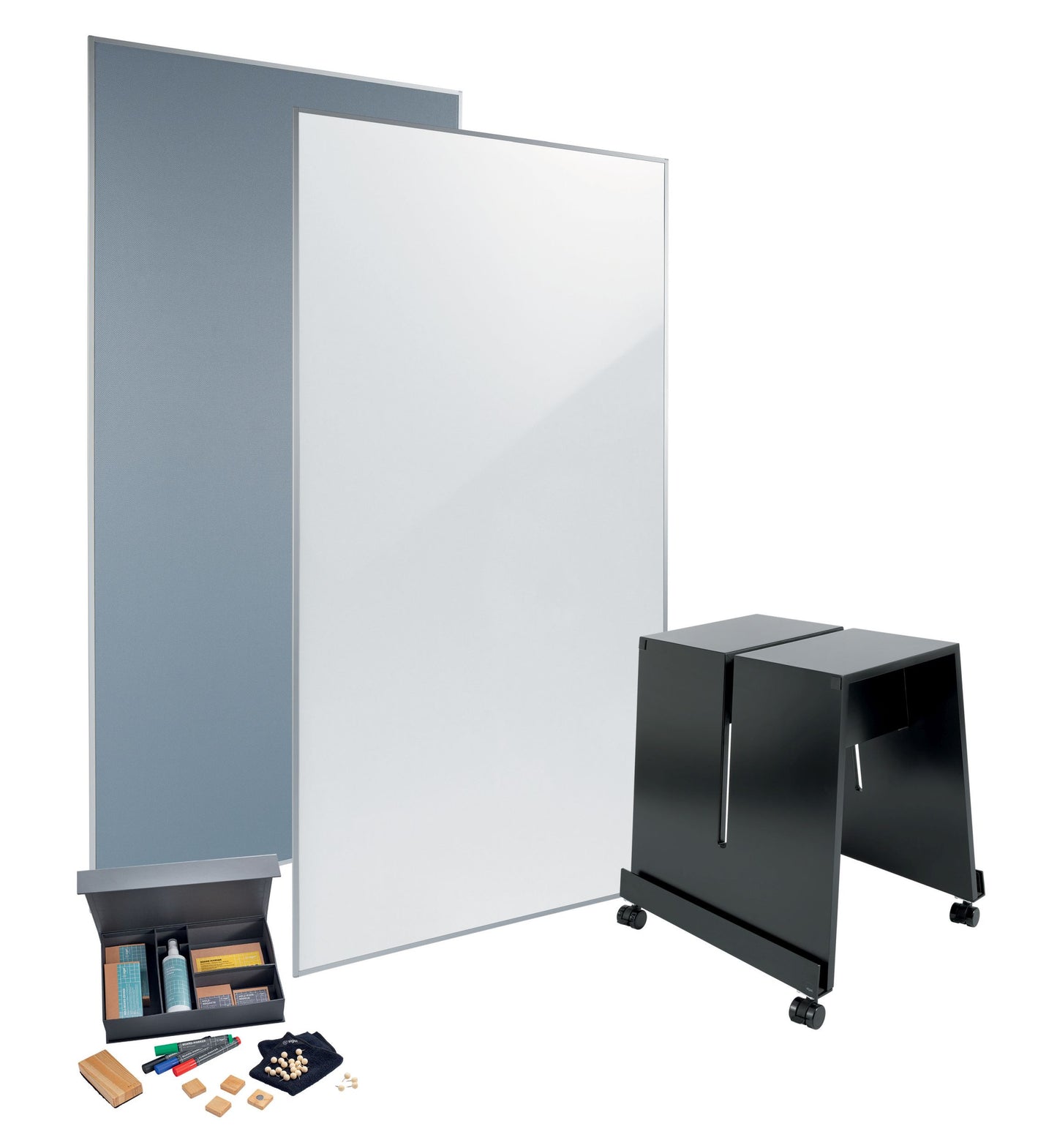 SIGEL MUB01 Meet up Bundle Pinboard Whiteboard Aufsteller Multifunktionsboard