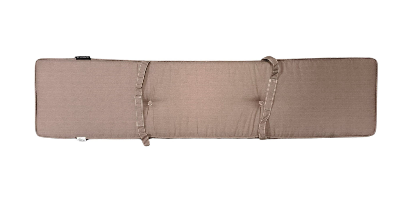 Madison Bierbank-Sitzkissen Basic taupe Kissen Auflage 120x27,5x4cm Garten Möbel