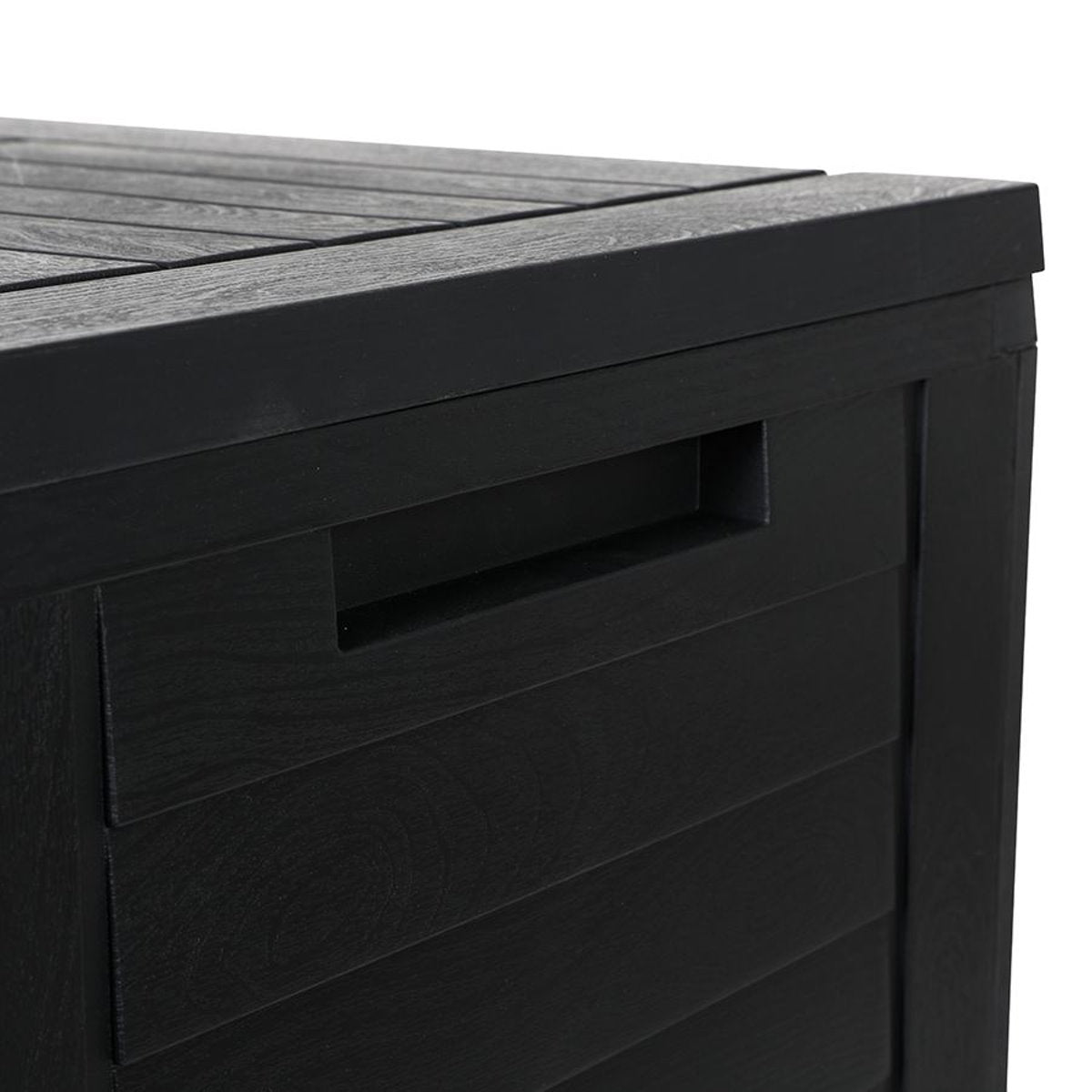 Balkon Auflagenbox Holz Optik Gartentruhe Auflagen Kissenbox Balkon Box Truhe