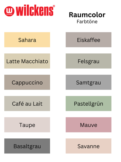 Wilckens 5l Raumcolor Cappuccino Innenfarbe Wandfarbe hochdeckend matt Farbe