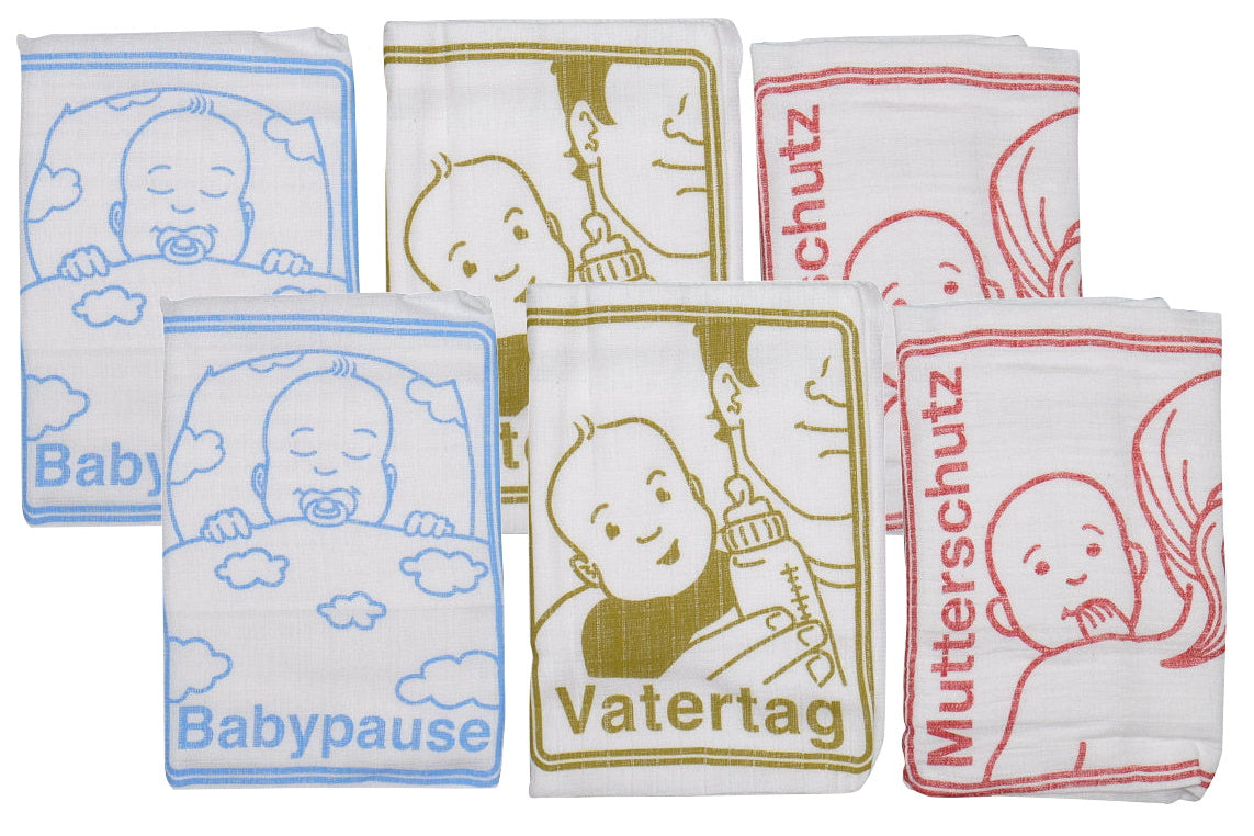 6x Baby Mullwindel Set Baumwolle Spucktücher Stoff Tücher Windeln Mullwindeln