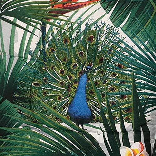 Madison Sitzkissen Kissen Hocker Flora Green 50x50x5 cm Garten Möbelauflage