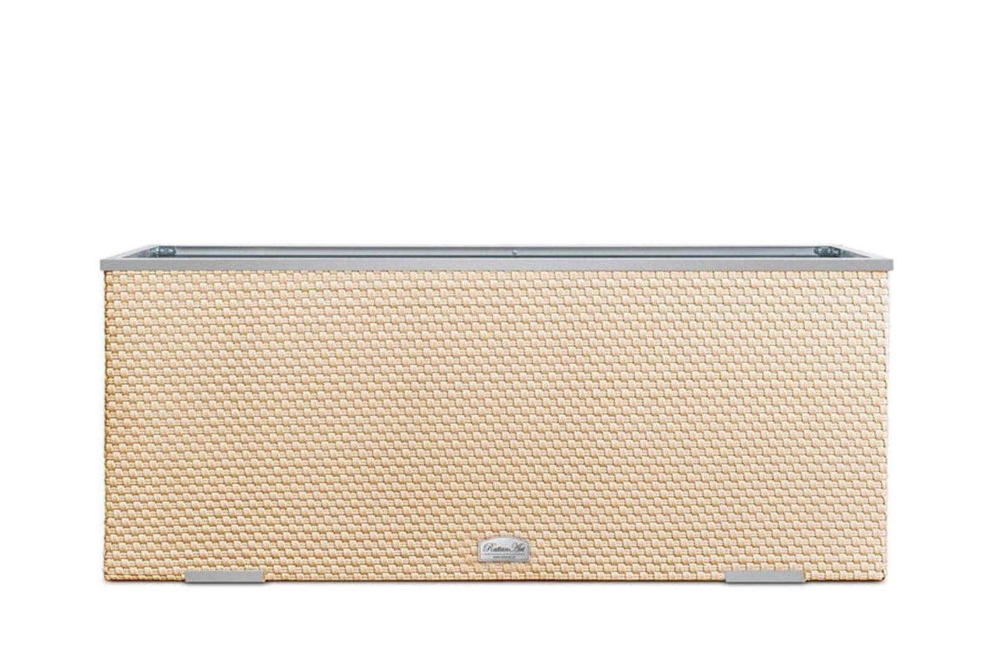 XL Polyrattan Pflanzgefäß 108cm Pflanzkübel Blumentopf Kübel Übertopf Hochbeet