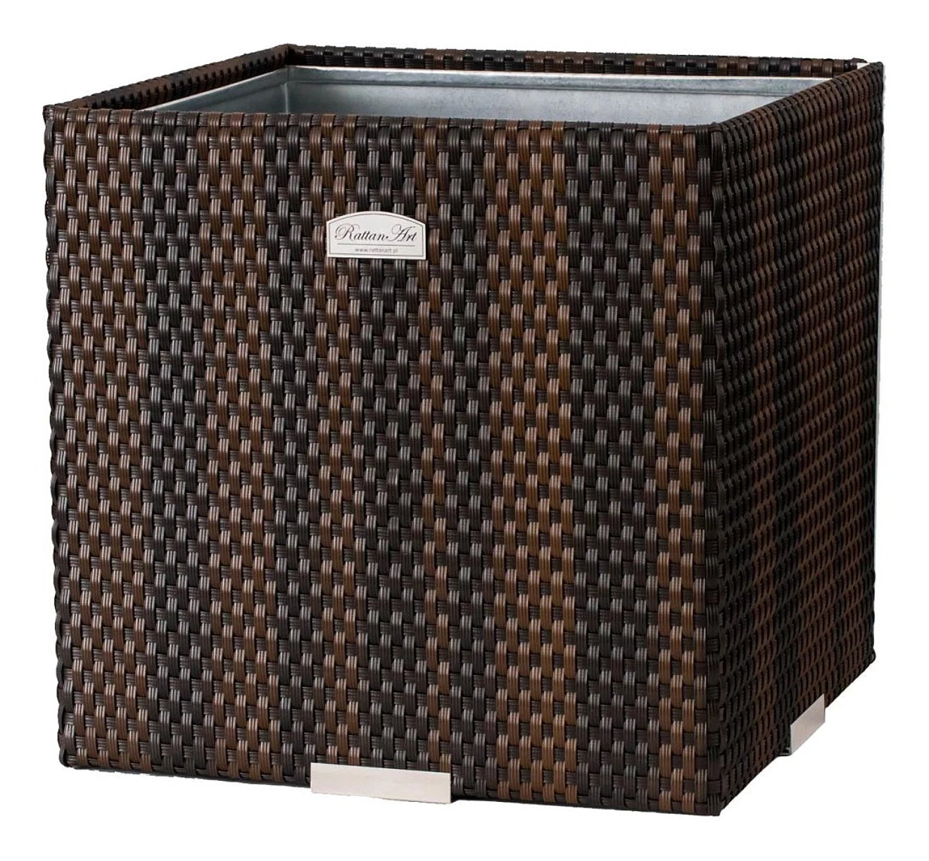 XL Polyrattan Pflanzgefäß Pflanzkübel Blumentopf Blumenkübel Übertopf Hochbeet