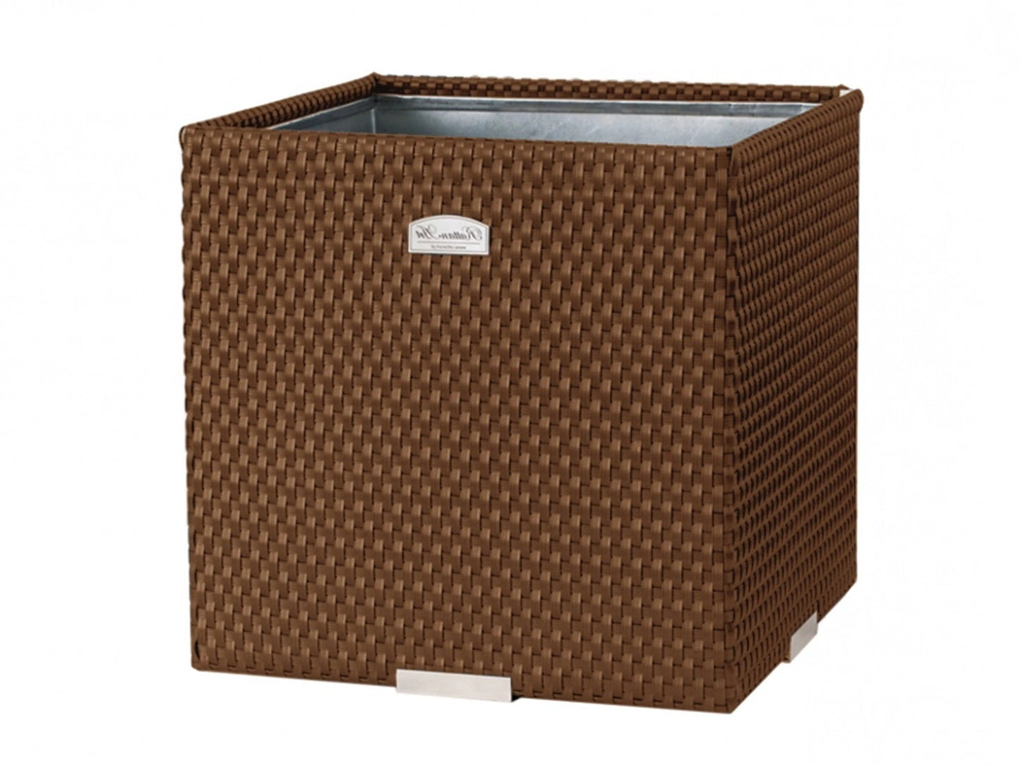 XL Polyrattan Pflanzgefäß Pflanzkübel Blumentopf Blumenkübel Übertopf Hochbeet