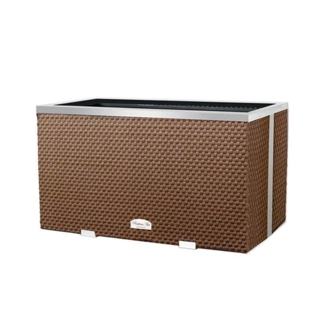 XL Polyrattan Pflanzgefäß Pflanzkübel Blumentopf Blumenkübel Übertopf Hochbeet
