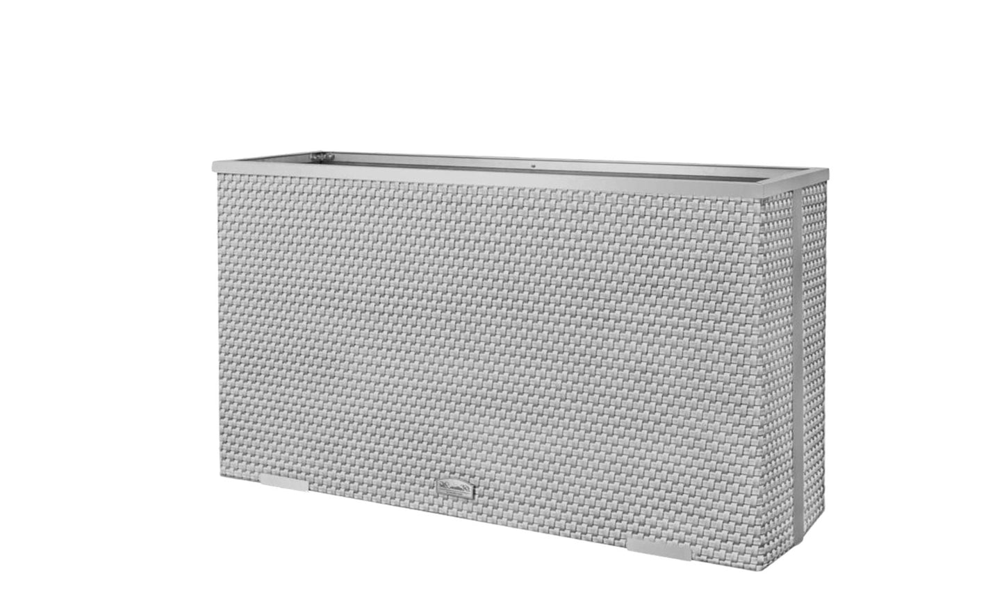 XL Polyrattan Pflanzgefäß Pflanzkübel Blumentopf Blumenkübel Übertopf Hochbeet