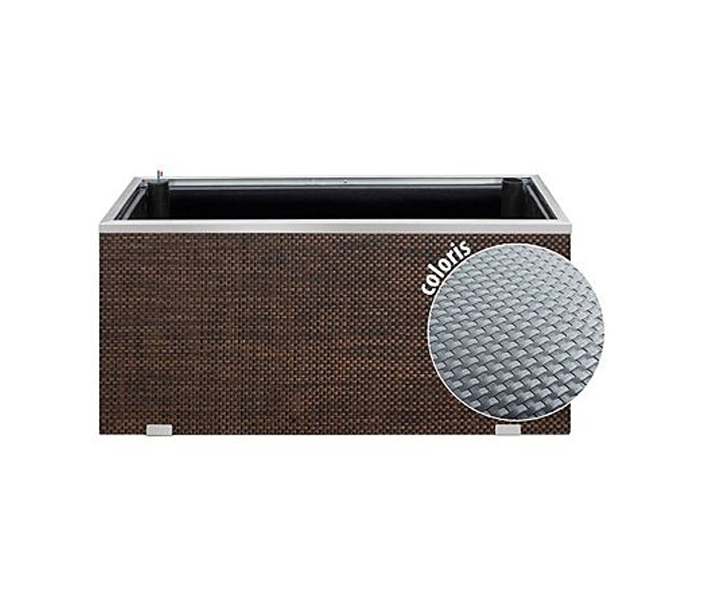 XL Polyrattan Pflanzkübel 95cm Selbstbewässerung Blumentopf Blumenkübel Hochbeet