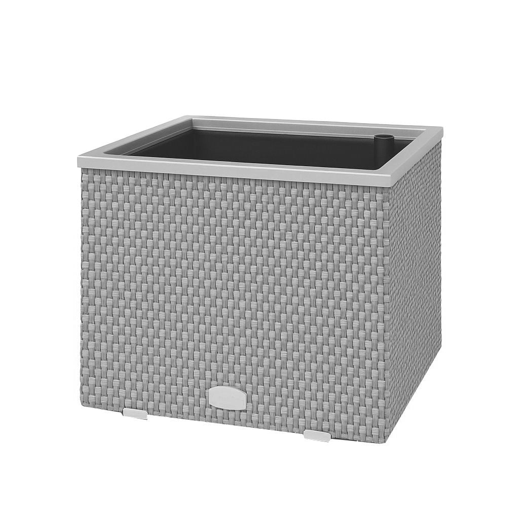 XL Polyrattan Pflanzkübel mit Selbstbewässerung Blumentopf Blumenkübel Hochbeet