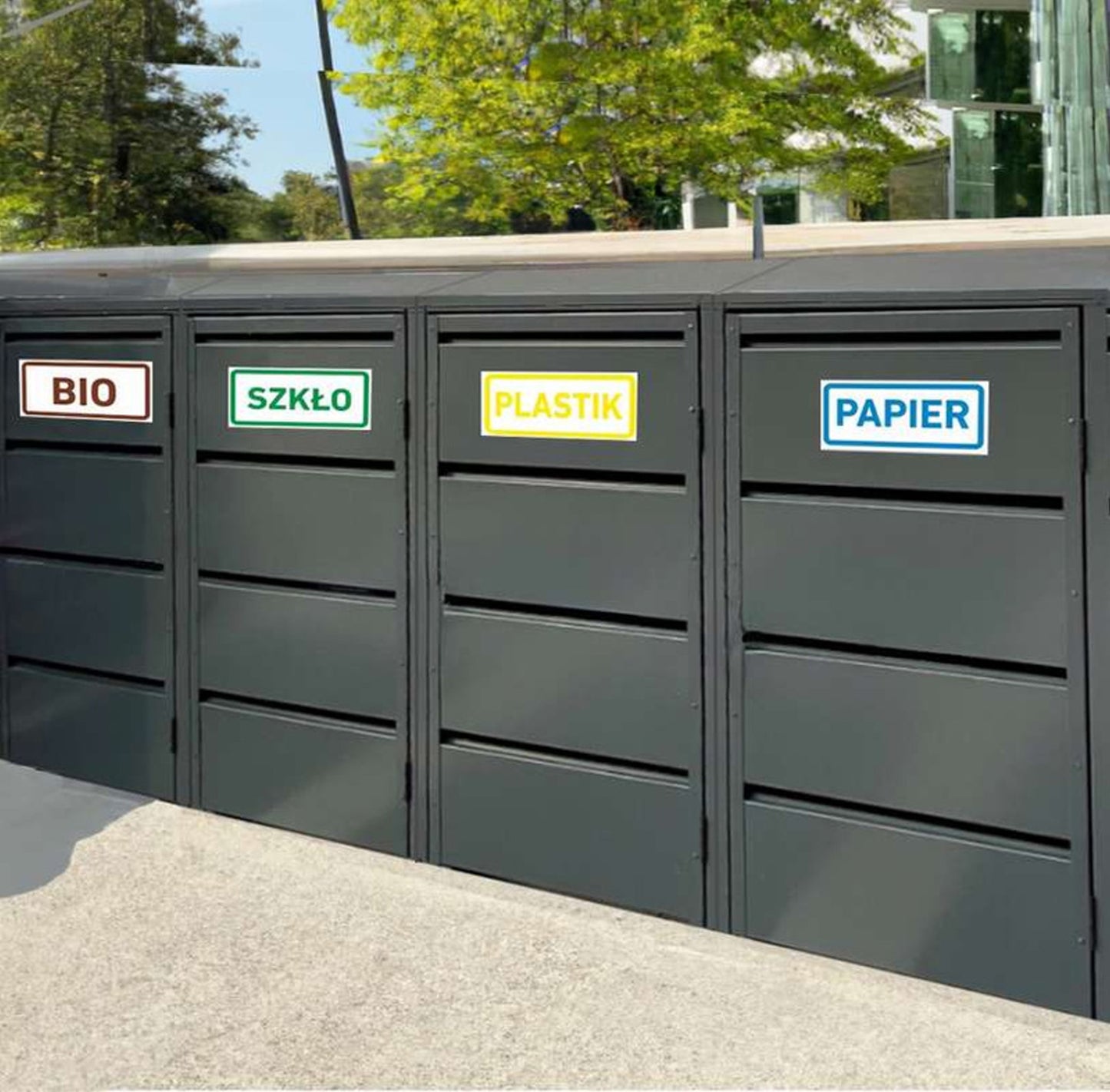 Premium Lamellen Mülltonnenbox Anthrazit Aufbewahrung Mülltonnen Box Verkleidung