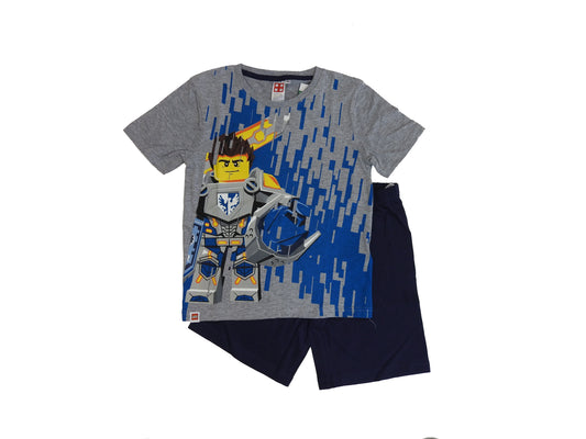 Lego NEXO Knights Kinder Schlafanzug kurz 2tlg. Shorty Pyjama Set Clay Jungen