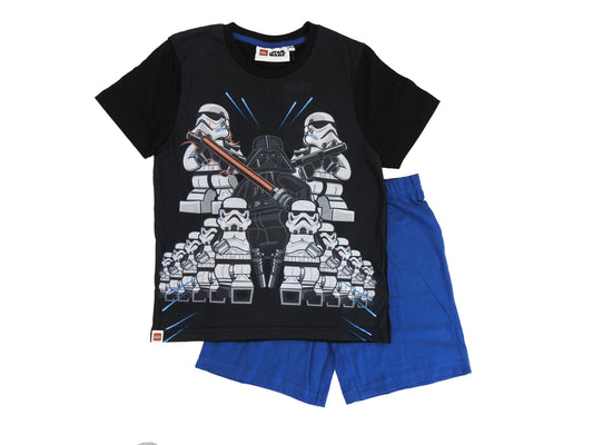 Lego Star Wars Kinder Schlafanzug kurz 2tlg. Shorty Pyjama Set Imperator Jungen