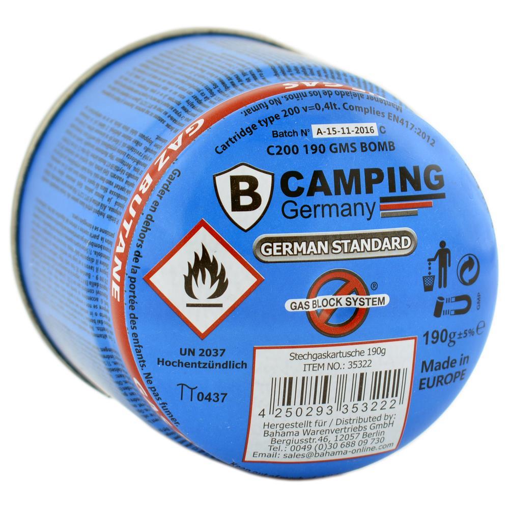 10x 190g Butan Stechkartusche Gas Kartusche Gaskartuschen Gasbrenner Camping
