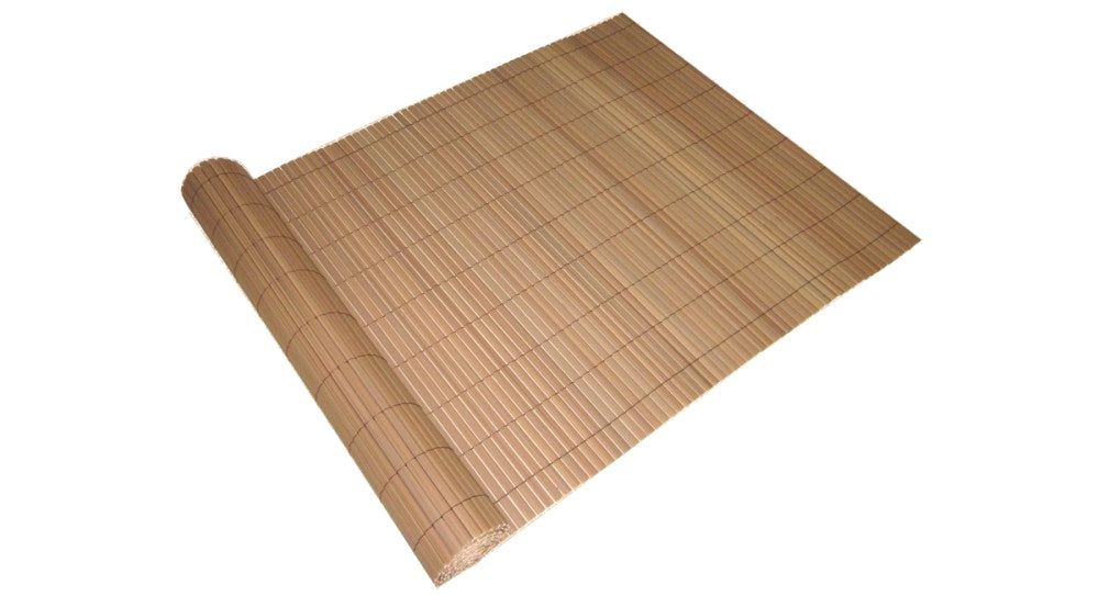 PVC Balkon Sichtschutz 90x1000 braun Windschutz Garten Terrase Zaun Matte