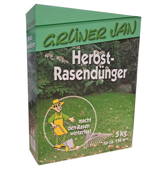 5 kg Grüner Jan Herbst Rasendünger für 160 m² Dünger Gartendünger Garten Rasen
