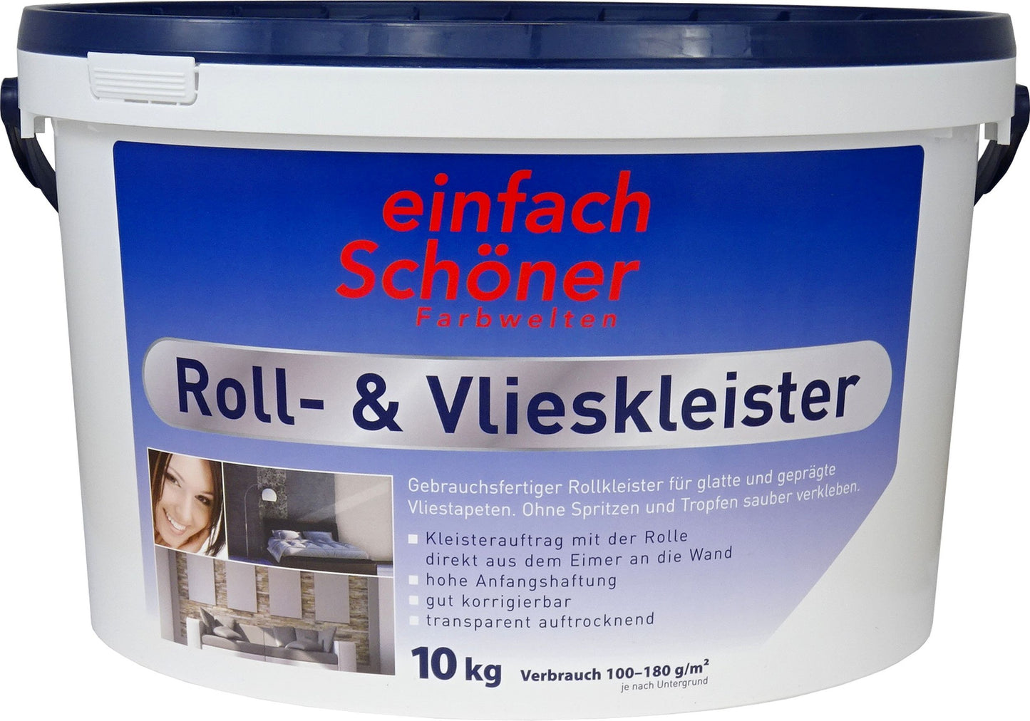 EINFACH SCHÖNER Rollkleister Vlies Kleister 10Kg Vliestapeten Tapetenkleister