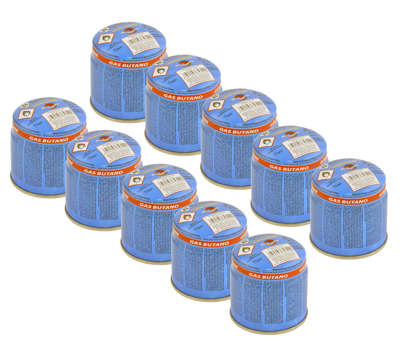 10x 190g Butan Stechkartusche Gas Kartusche Gaskartuschen Gasbrenner Camping