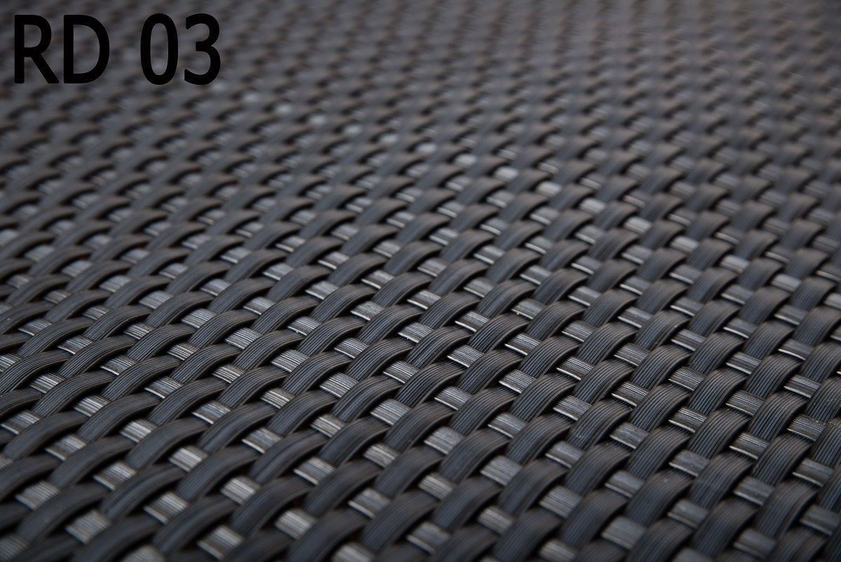 Polyrattan PVC Sichtschutz Matte 300x100 Balkon Zaun Windschutz anthrazit