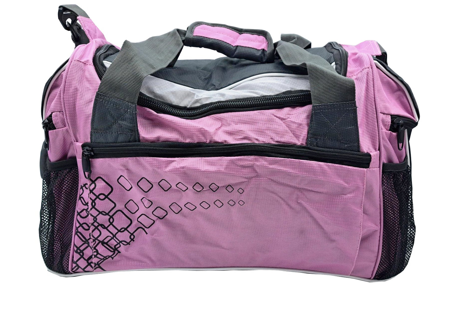 Sporttasche rosa grau Fitness Trainingstasche Sport Training Tasche Reisetasche