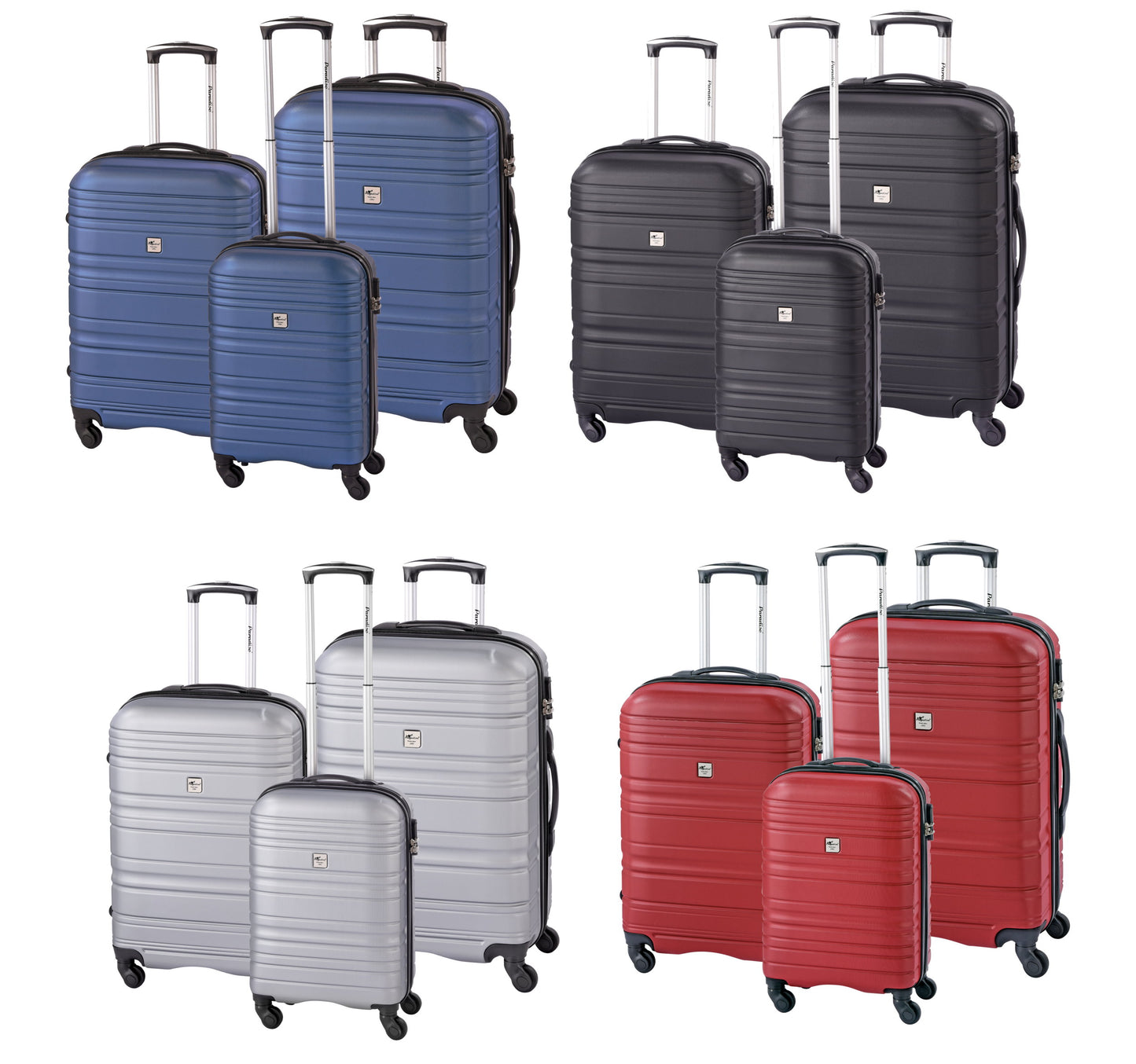 3tlg Reisekoffer Trolley Hartschale Koffer Set Travel Kofferset Rollen 360°