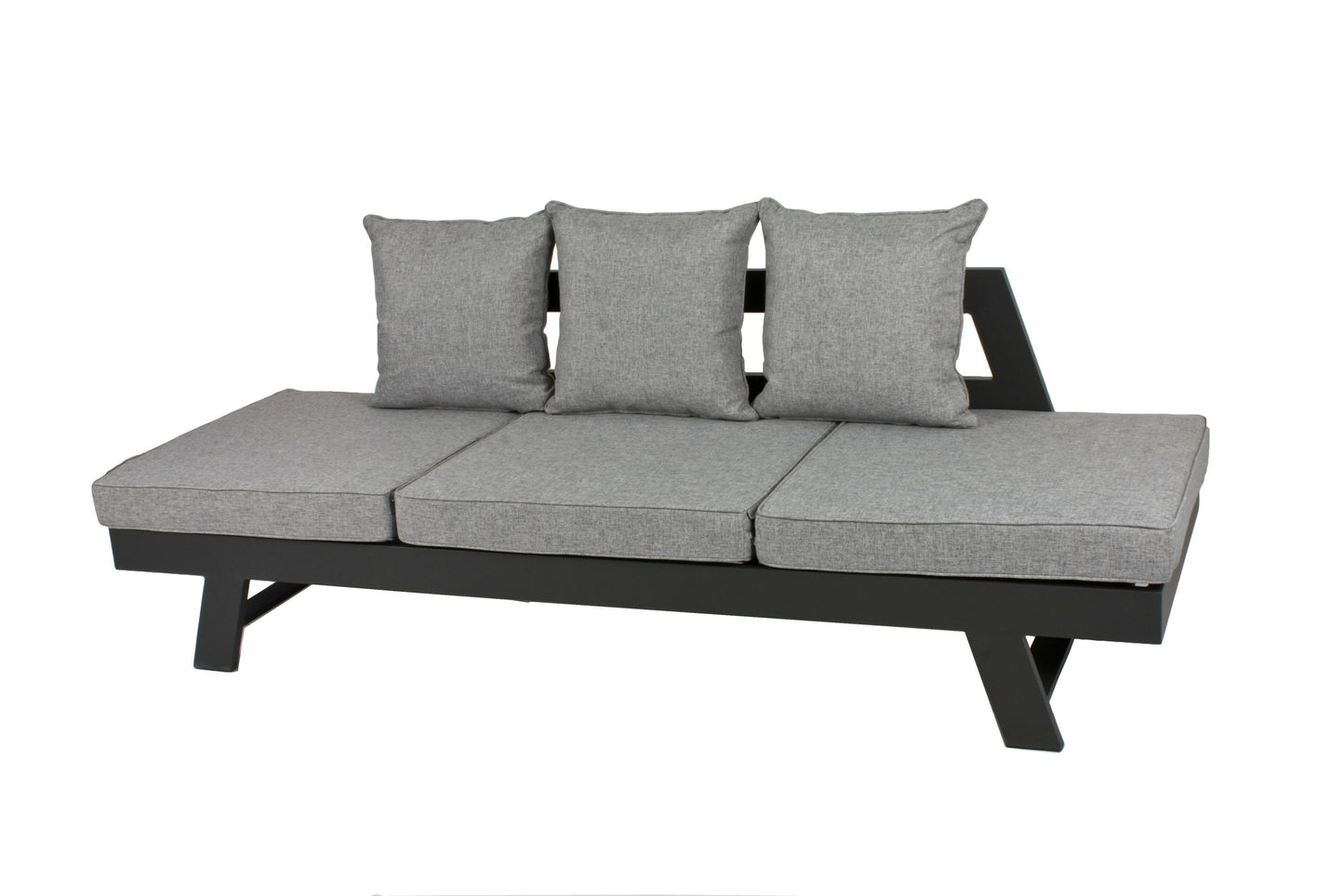 Alu Funktionssofa DONNA Gartenmöbel Liege Sofa Couch + Sitzauflagen Rückenkissen
