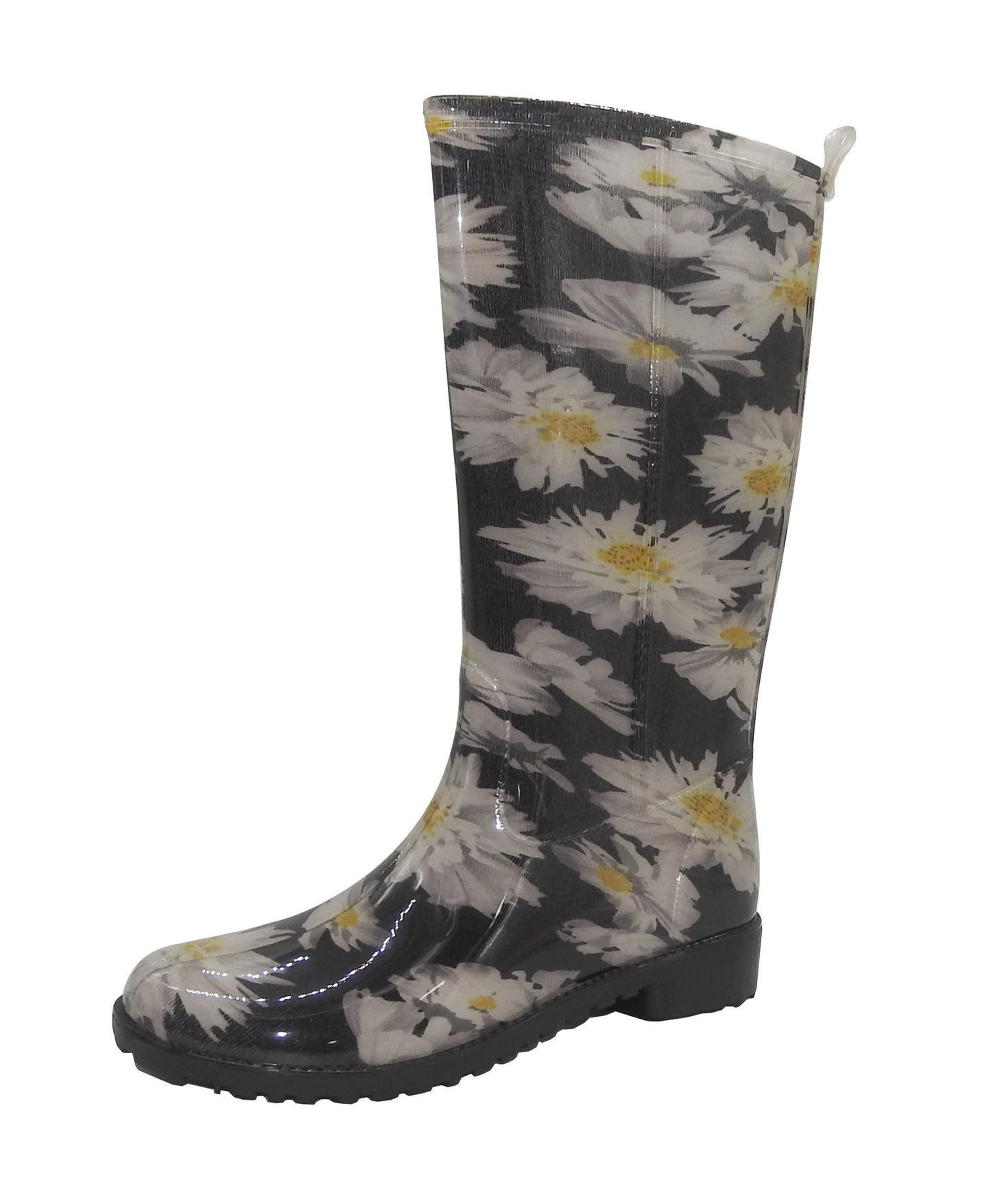 WKTEX Damen Regenstiefel Gummistiefel Damenstiefel Stiefel Stiefeletten Blumen