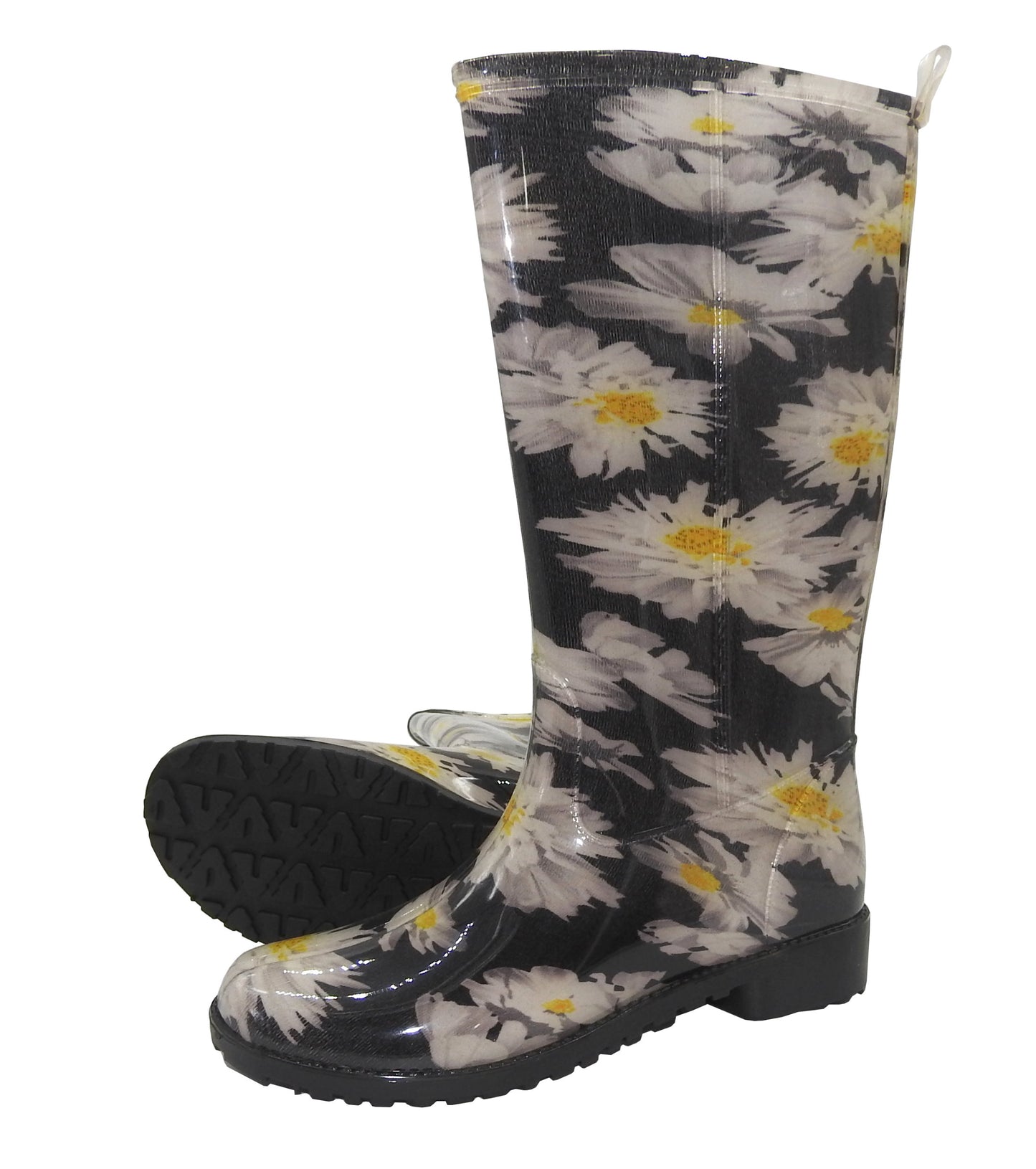 WKTEX Damen Regenstiefel Gummistiefel Damenstiefel Stiefel Stiefeletten Blumen