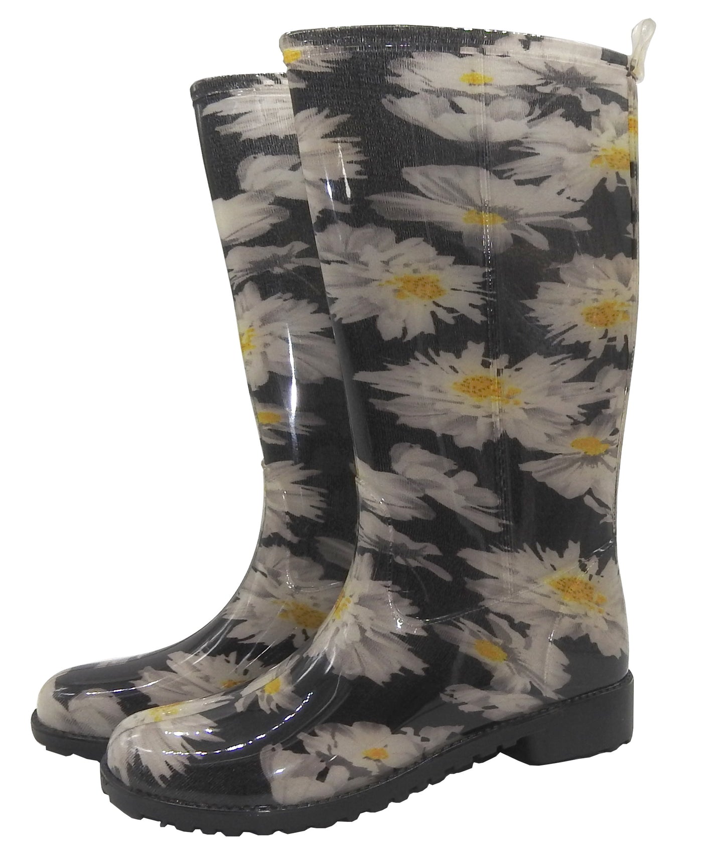 WKTEX Damen Regenstiefel Gummistiefel Damenstiefel Stiefel Stiefeletten Blumen