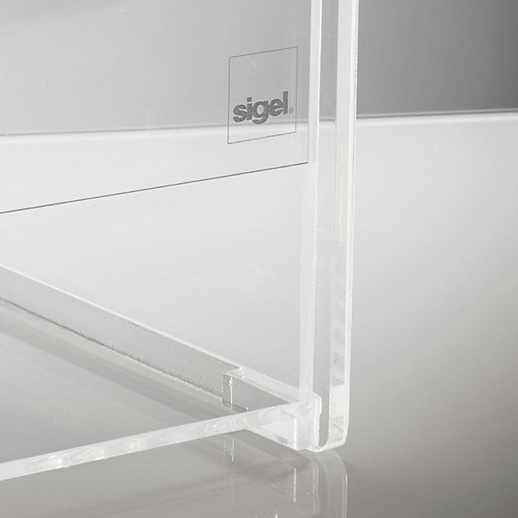 Sigel Aktionsbox VA152 klar Acryl A5 Losbox Spendenbox Promobox Sammelbox Box