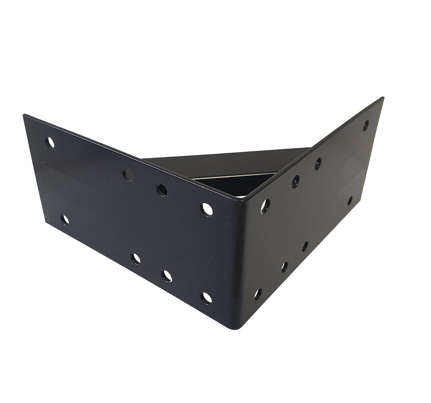 Großer Stahl Winkel 25x25cm extra stark Holzverbinder verstärkt schwarz