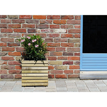 Pflanzkasten 13,5L Blumenkasten Pflanzgefäß Blumenkübel Holz Garten natur