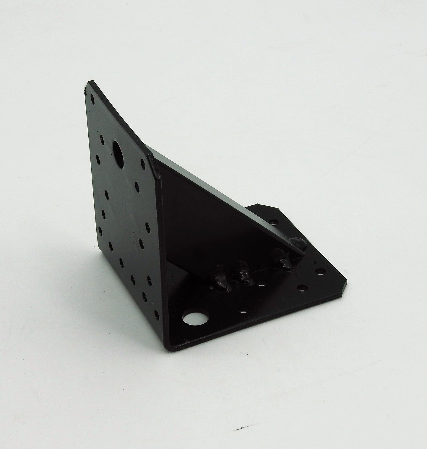 Stahl Winkel 100x90mm 3mm schwarz verstärkt Schwerlast Träger Schienenkonsole