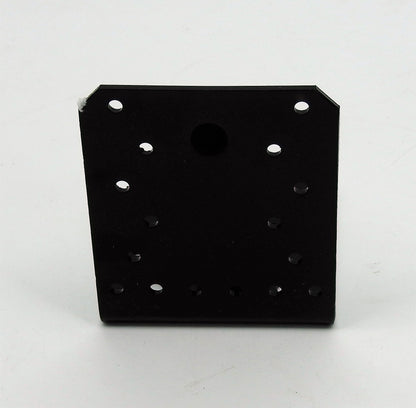 Stahl Winkel 100x90mm 3mm schwarz verstärkt Schwerlast Träger Schienenkonsole