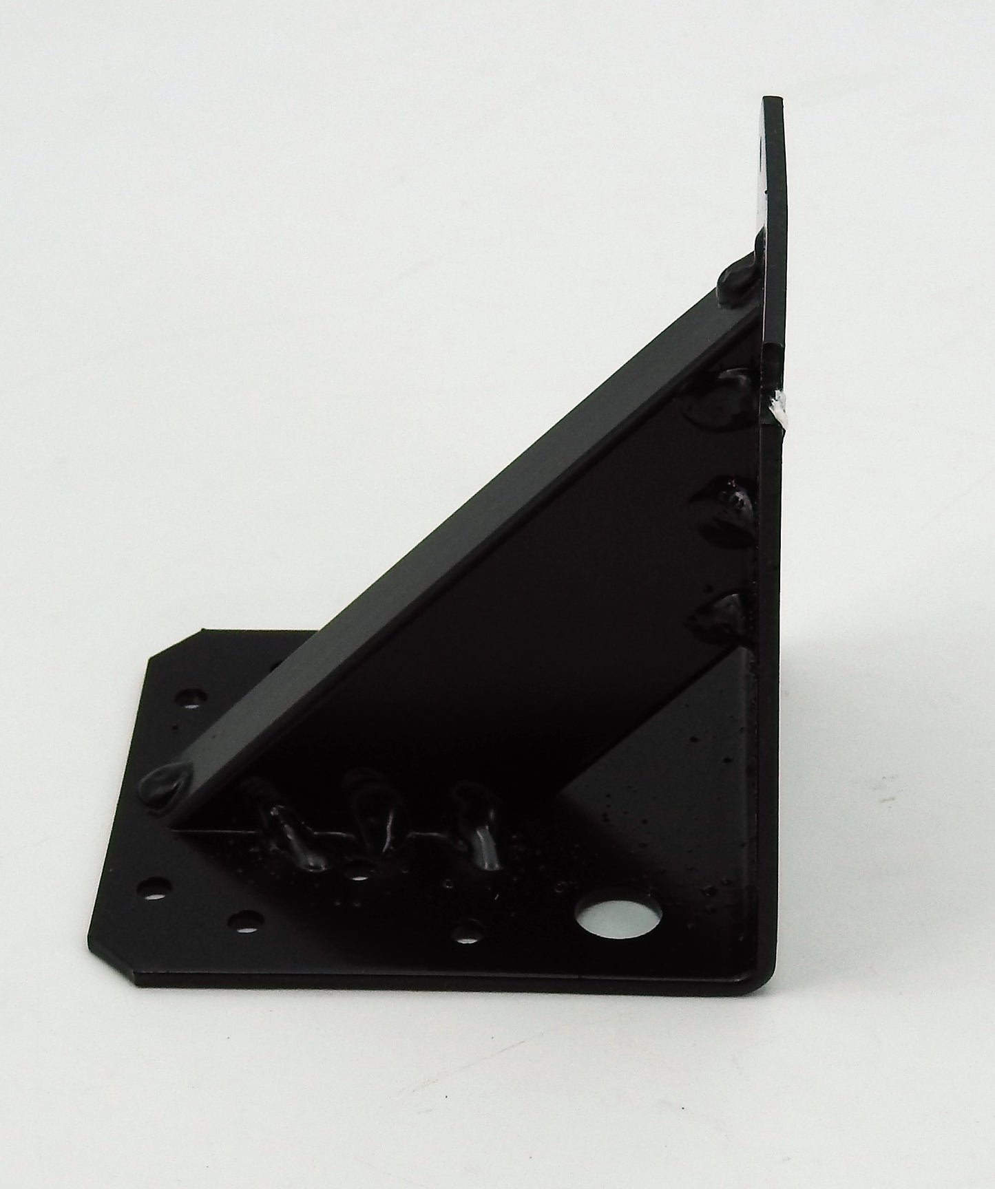Stahl Winkel 100x90mm 3mm schwarz verstärkt Schwerlast Träger Schienenkonsole
