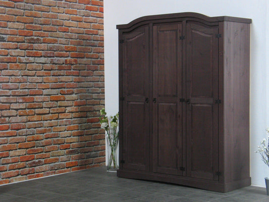3 türiger Kiefer Kleiderschrank New Mexiko Mexico Schlafzimmer-Schrank kolonial