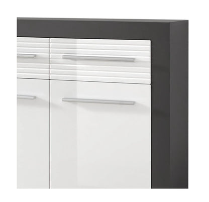 Hochglanz Schuhschrank Nala Schuhkommode Regal Flurkommode Schrank Kommode weiß