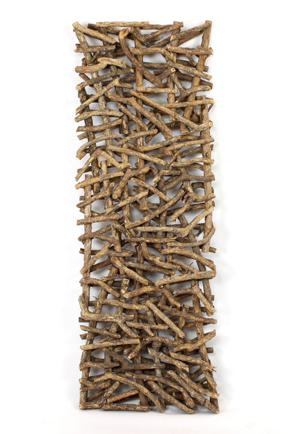 Holz-Deko Raumteiler Paravent Skulptur Natur Schmuck Holz Wand Deko Bild Rattan