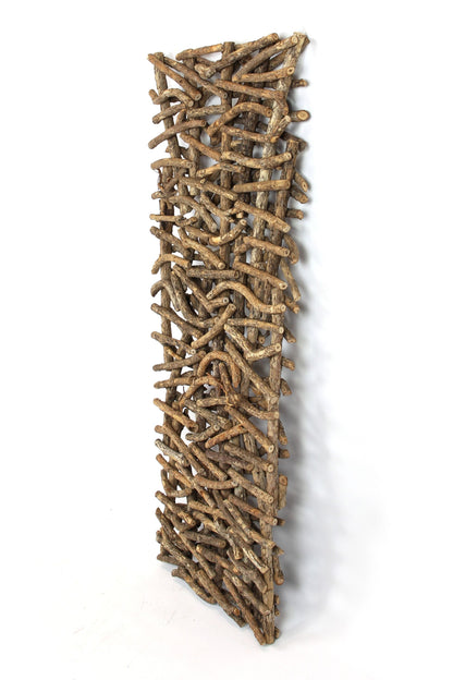 Holz-Deko Raumteiler Paravent Skulptur Natur Schmuck Holz Wand Deko Bild Rattan