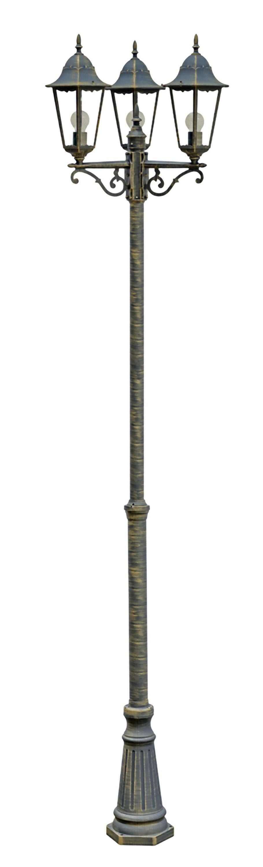 Alu Kandelaber Garten Laterne Aussenleuchte Stand Leuchte Lampe bronze Deko