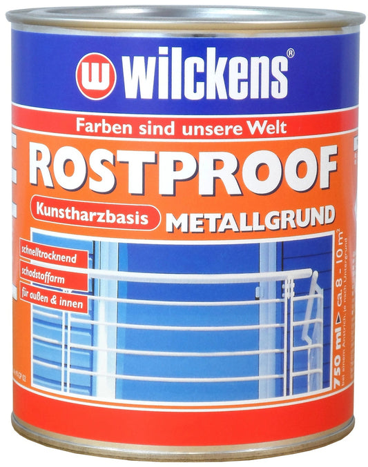 Wilckens 0,75l Rostproof Metallgrund Rotbraun Grundierung Rostschutz Metall