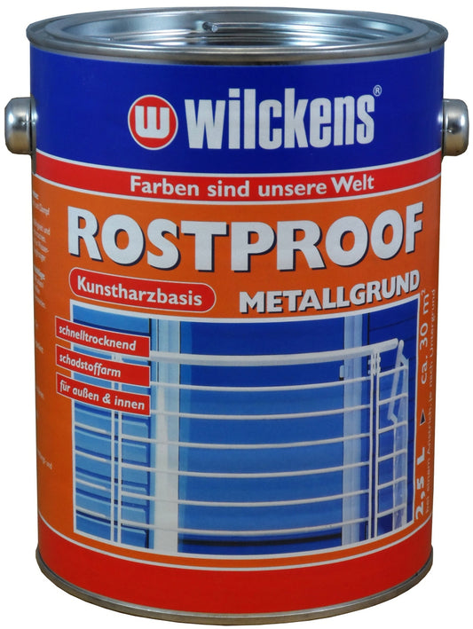 Wilckens 2,5l Rostproof Metallgrund grau Grundierung Rostschutz Metall Stahl