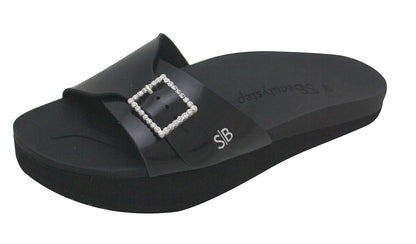 Beautystep® Aktiv Sandalen Schuhe Pantoletten Slipper Anti Cellulite Fußbett