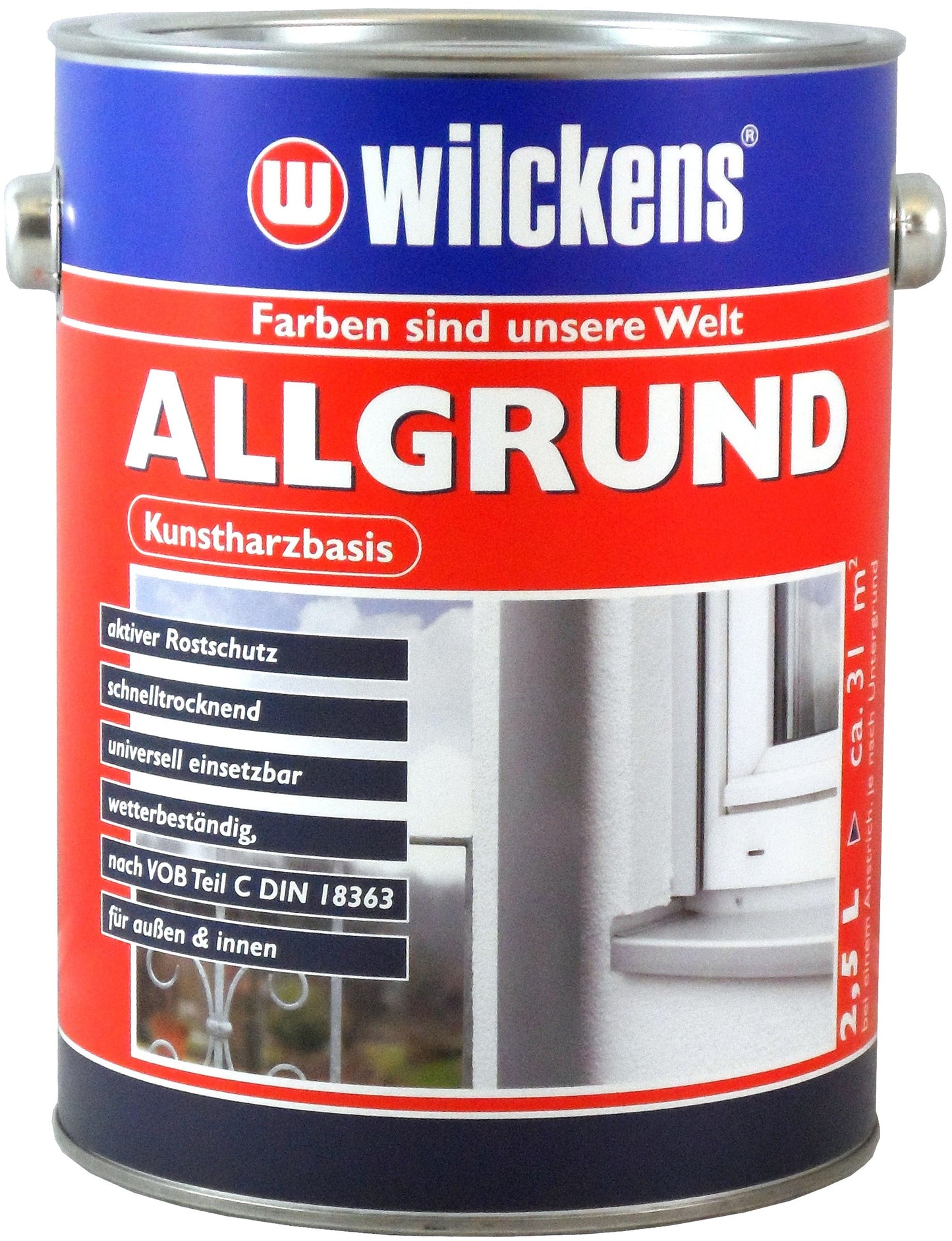 Wilckens 2,5l Allgrund rotbraun Rostschutz Metallgrund Metall Grundierung